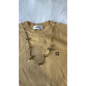Ambush Mens Stopper Tee Curry Coffee Beige Organic Cotton BMAA055S23JER0016264 M